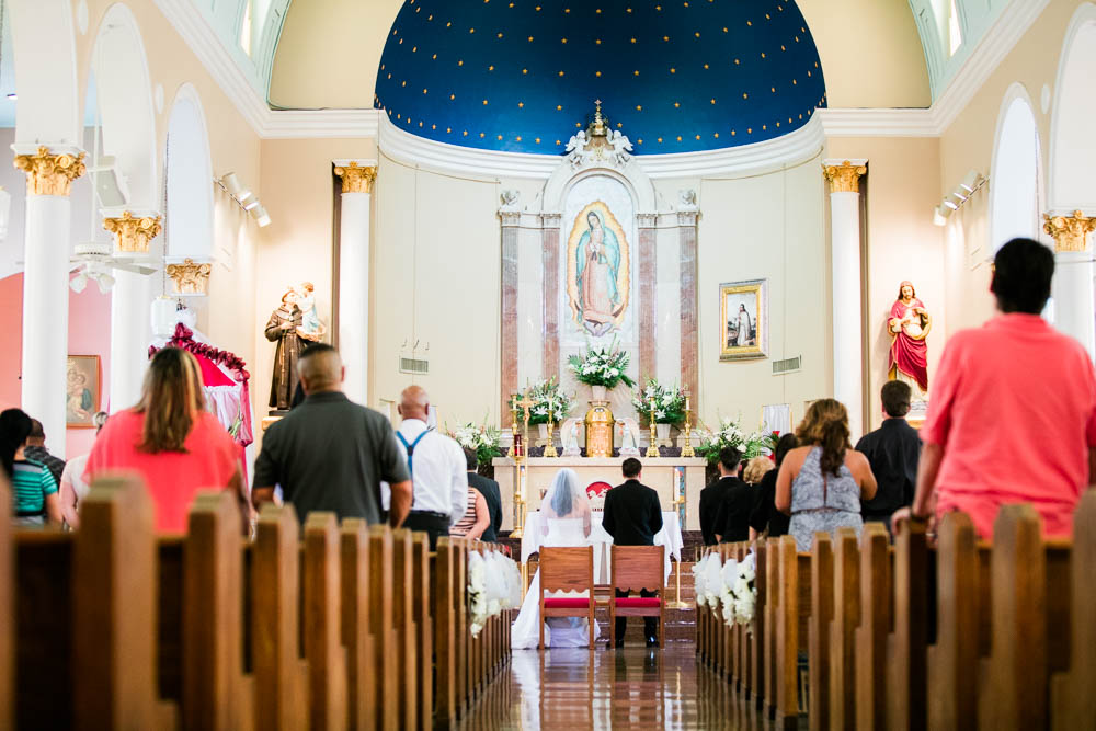 Wedding at Our Lady of Guadalupe Catholic Church in Austin